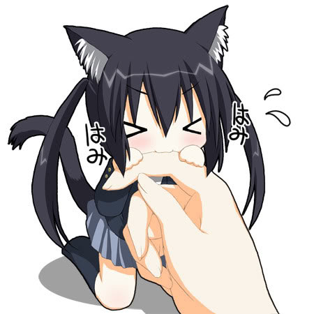 Cute Anime Black Cat. discription:lack cat/chibi
