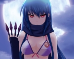 Konachan.com - 76758 akahige angel_beats! bikini blue_hair ninja red_eyes shiina swimsuit