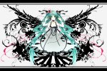 Konachan.com - 80509 dress hatsune_miku jpeg_artifacts long_hair ribbons twintails vocaloid white wings