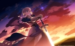 Konachan.com - 96409 fate_stay_night saber sky sword weapon