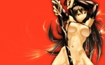 Konachan.com - 97008 breasts katana nipples red sword tagme weapon