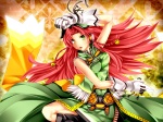 Konachan.com - 169201 chinese_dress gloves green_eyes headphones hong_meiling kazetto red_hair touhou